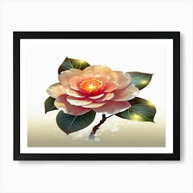 Camellia Flower Art Print