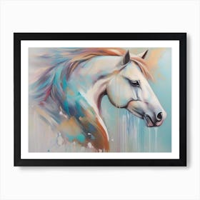 White Horse 9 Art Print