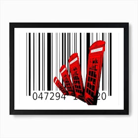 Funny Barcode Animals Art Illustration In Painting Style 001 Art Print