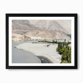 Indus River In Pakistan Art Print