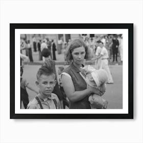 Untitled Photo, Possibly Related To Spectators At National Rice Festival, Crowley, Louisiana By Russell Lee Art Print