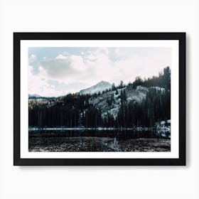 Mountains And Snow Art Print