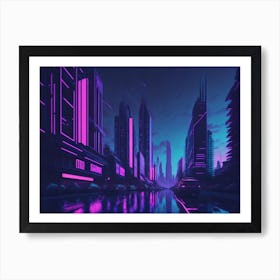 Neon City 1 Art Print