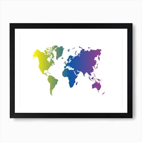World Map 27 Art Print