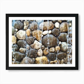 Waterfalls On Stones 2 By Binod Dawadi Art Print