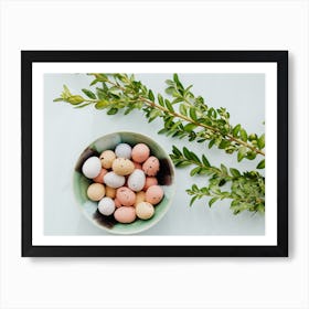 Easter Eggs In A Bowl 1 Art Print