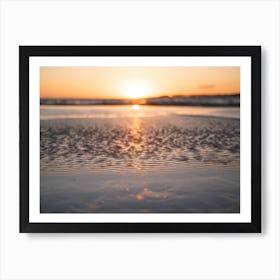 Sunset In The Beach Art Print