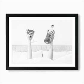 Drinks in Bed_2662375 Art Print