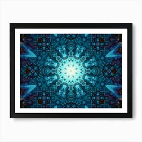 Abstraction Blue Galaxy Art Print