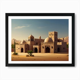 Sand Castle In The Desert Art Print