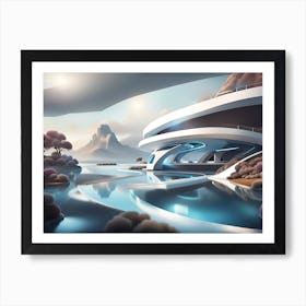 Futuristic House 1 Art Print