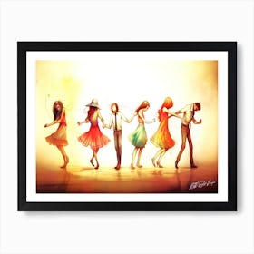 We Can Dance If We Want To - Group Dancing Art Print