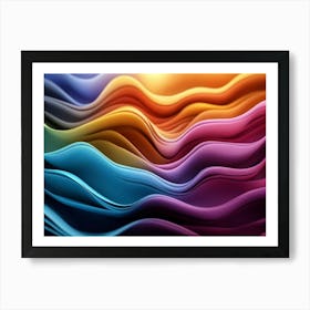 Abstract Wave Pattern 1 Art Print