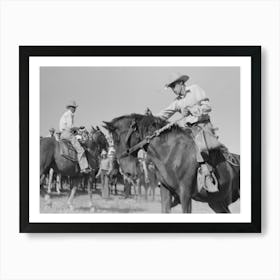 Untitled Photo, Possibly Related To Spectators At Bean Day Rodeo, Wagon Mound, New Mexico By Russell Lee 2 Art Print