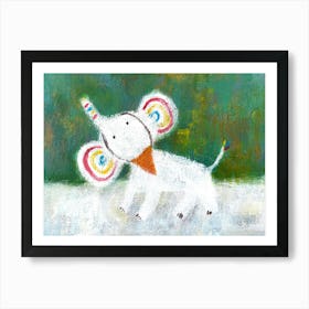 Party animal- Elephant Art Print