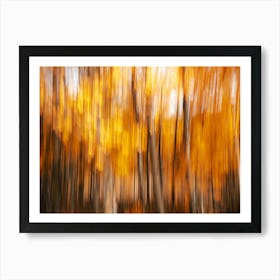 Autumn Trees - Aspen Leaves Rocky Mountains Abstract Art Print