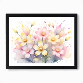 Watercolor Flowers 12 Art Print