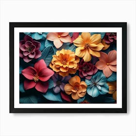 Flowers Wallpaper 4 Art Print