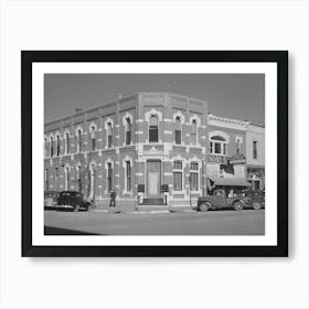 First National Bank Corner, Norton, Kansas By Russell Lee Art Print