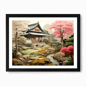 Asian Garden 1 Art Print