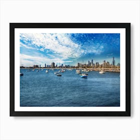 Melbourne Skyline 1 Art Print