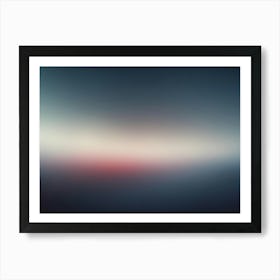 A Gradient Background With A Soft, Blurred, Blue To White Transition, Resembling A Hazy Sky Or A Foggy Landscape Art Print