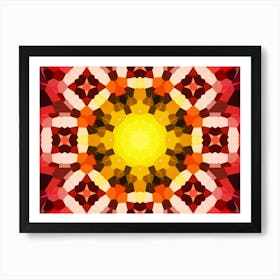 Mosaic Orange Art Print