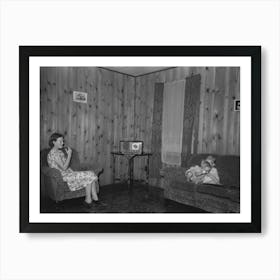 Untitled Photo, Possibly Related To Living Room In Project Home, Lake Dick, Arkansas By Russell Lee Art Print