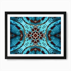 Abstraction Blue Star 1 Art Print