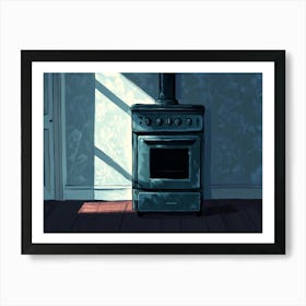 Stove In A Room Art Print