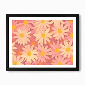 Daisy Pattern Art Print