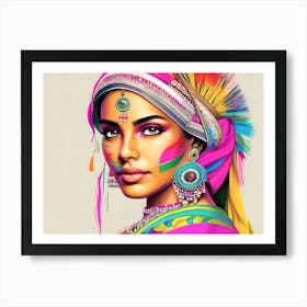 Exotic Beauty Artwork 24 Art Print