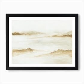 Whisper - Light Neutral Abstract Landscape Painting Art Print