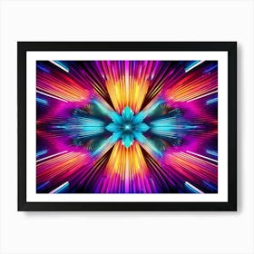 Abstract Psychedelic Background Art Print