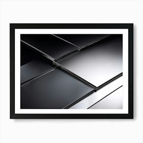 A Digital Render Illustrating An Abstract Design Made On A Metallic Alloy Sheet Catching The Indust (3) Art Print