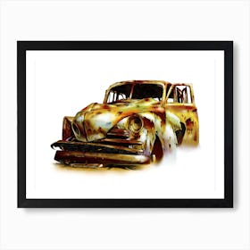 Sport Car Art Illustration In A Painting Style 01 Art Print