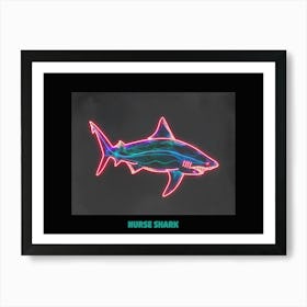 Neon Pink Nurse Shark 4 Poster Art Print