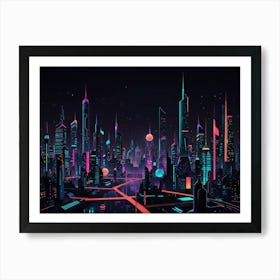 Futuristic Cityscape 10 Art Print