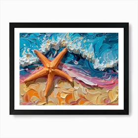 Starfish On The Beach 6 Art Print