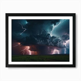 Lightning In The Sky 21 Art Print