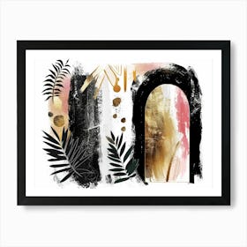 Gold Leaf Print Art Print