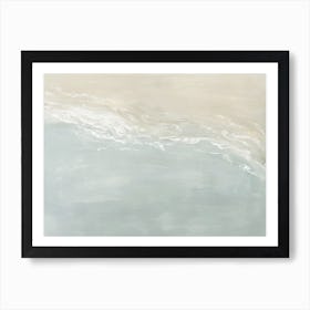 Tranquility - Abstract Water Beach Modern Coastal Landscape Painting Art Print