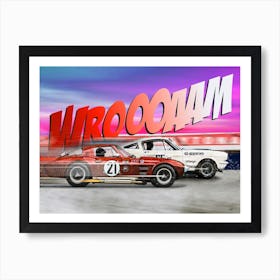 Mustang vs Stingray Art Print