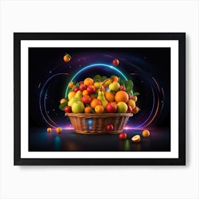 Basket Of Fruit 5 Art Print