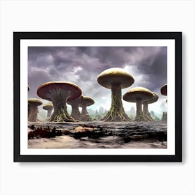 Mushroom Forest Art Print