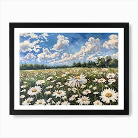 Daisy Field Art Print