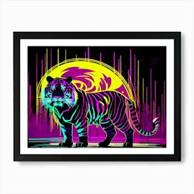 Neon Tiger Art Print