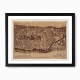 New York City, Photographed From Two Miles Up In The Air   From The Lionel Pincus And Princess Firyal Map Division Art Print
