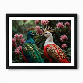 Chinese Pheasants Art Print