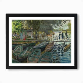 Bathers At La Grenouillere, Claude Monet Art Print
